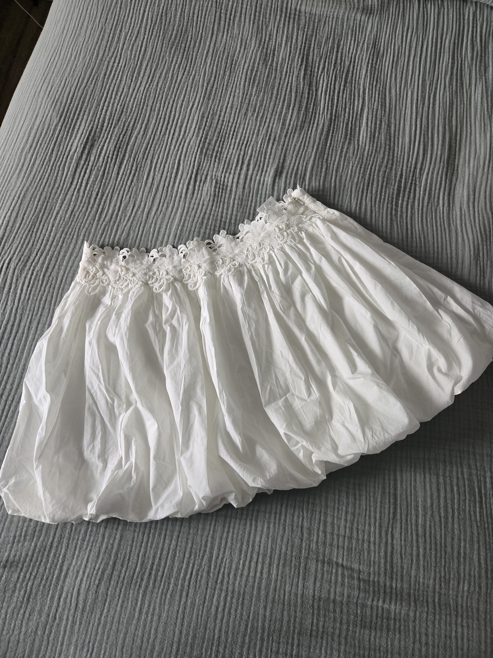 White Bubble Skirt NWT